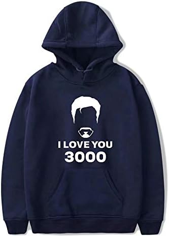 I Love You 3000 Hoodie Superhero Casual Fashion Sweatshirt Movie Enthusiast Hooded Sweater with Pocket Unisex