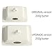 Butter Dish with Lid Handle Cover, 6.9 Inch Ceramic Keeper, Cream White