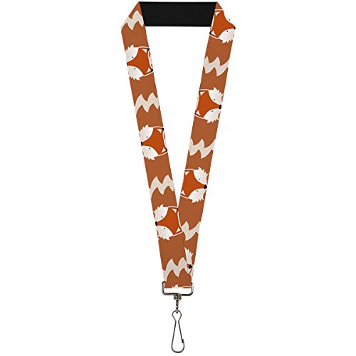 Buckle-Down Lanyard - Fox Face/Tail Orange/Natural