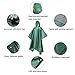 JTENG Waterproof Ripstop Hooded US PVC Camouflage Rain Poncho Green L