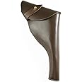 CALYX British Webley WW I & WW II .455 Webley mk vi Holster Revolver Leather Holster Brown & Dark Brown Color Right Hand Orientation.