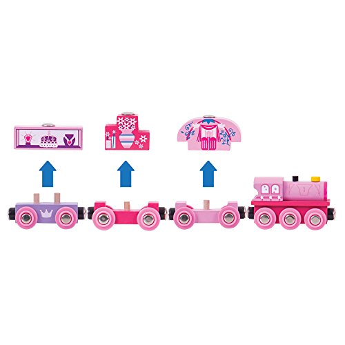 Bigjigs Rail, Princess Train, Wooden Toys, Girls Train Set, Princess