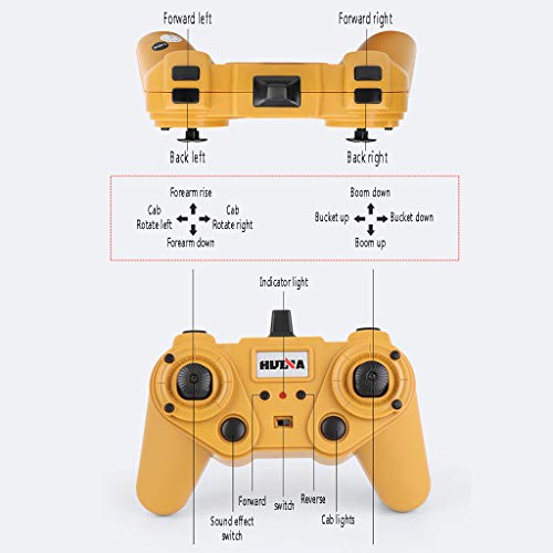 AWJK Fernbedienung Bagger 22 Kanäle Ferngesteuerter Rc Bagger Hergestellt Mit Einem Wahren Verhältnis Von 1:14 Metall… – Bild 8