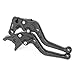 MTO® Pair YAMAHA 02-03 R1 / 99 - 04 R6 / 06 - 09 R6S / 01 - 05 FZ1 FAZER Short Brake Clutch Levers Black 1999 2001 2002 2003 2004 2005 4YFY688F14SB