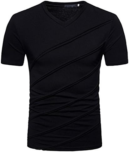 Mens T Shirts,Mens Shirts Short Sleeve,Mens Shirts Casual,Mens Tops,Men Shirt New Look,Moonuy Men Casual Slim Zipper Short Sleeve Fashion Personality T Shirt Top Blouse
