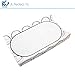 Waterproof Changing Pad Liners, Soft Bamboo Terry with Padded Backing - 3 Pack - White