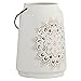 Amazon Brand – Stone & Beam Modern Farmhouse Cermaic Die Cut Home Decor Candle Lantern - 7 Inch, White
