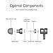Picun H6 Bluetooth Headphones Wireless with Microphones Sports Earbuds for Running Magnetic, Sweatproof Earbuds IPX4, CSR Bluetooth 4.1 for Phone / Android Workout Headphones Wireless (Black)
