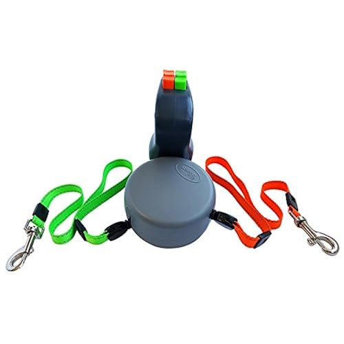 Dual Doggie Pet Leash - Up to 50 Lbs Per Dog and Zero Tangle - Walk Two Dogs At Once Pet Supplies, Dogs, Collars, Harnesses & Leashes, Leashes, Basic Leashes