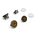 100 Sets Silver Tone Magnetic Purse Snap Clasps Button/Great for Closure Purse Handbag Clothes Sewing Craft No Tools Required 14mm (14T100)
