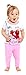 Sesame Street Girls' Toddler 4-Piece Cotton Pajama Set, Sesame-Elmo Glam, 3T