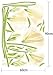Sworna SN-003 Nature Series 47 x 55-Inch 3D Lily Flowers Removable Vinyl Wall Decor, X-Large, Green/Pink