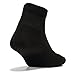 Feetures! Men's Therapeutic Quarter, Black, Medium