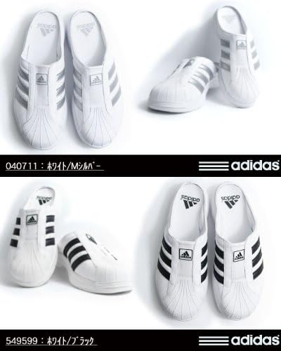 Adidas アディダス クロッグ サンダル スーパースター メンズ レディース ホワイト ブラック Adisandal 27 5cm Adidas アディダス シューズ バッグ Amazon