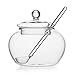 Vencer Sugar Bowl Clear Glass With Clear Lid and Sugar Serving Spoon, 12 Ounces, Sugar Canister, Kitchen Canisters Sugar Dispenser