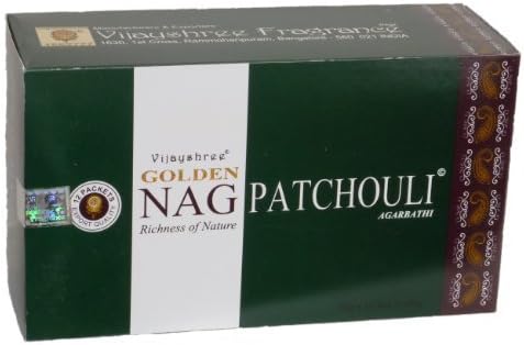 180 gms Box of Golden NAG PATCHOULI Agarbathi Incense Sticks - in stock and shipped by Busy Bits by Golden Nag