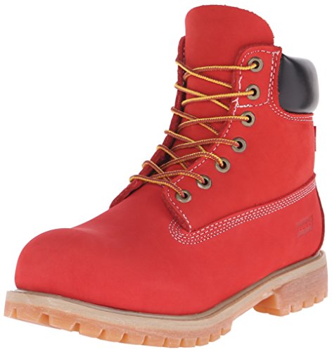 red levi boots