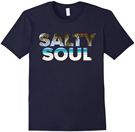 Mens Salty Life T-Shirt For Those Love Saltwater XL Navy