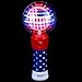 Fun Central LED Light Up Galaxy Spinner Wand for Kids - 4th of July Party Favors - Red White Blue