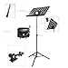 Music Stand for Sheet Music is a Black Stands & Portable for Instrument books & Holders with Bag Piano Guitar Violin Flute Clarinet