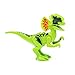 IROCH 8pcs ABS Dinos Toy,Dinosaur Building Blocks Miniature Action Figures
