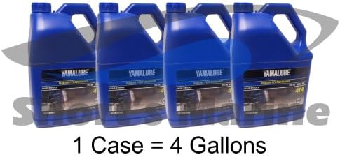 Yamaha Yamalube 4M Outboard FC-W 10W-30 Four Stroke Engine Oil Case of 4 Gallons