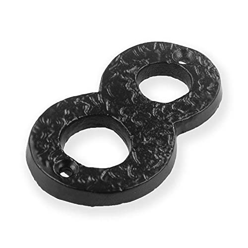 TERF® 3 Inch (75mm) Antique Black Screw Fix Front Door Number '' 8 '' Mailbox Hotel House Door Number Suitable for All Door Types Wooden, uPVC and Composite With Fixing Screw [ Number - 8 ]