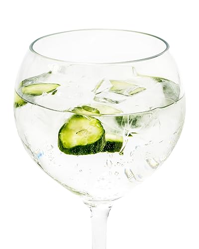 The Good Store Acrylic Premium Quality Plastic Unbreakable Balloon Gin Glasses | Set Of 3 Cups | Reusable, Dishwasher Safe 11.2X19.1 CM Clear