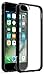 iPhone 7 Case, Bastex Soft Slim Fit Flexible Clear Transparent Rubber Back Cover Fused TPU Black Side Bumper Case for Apple iPhone 7