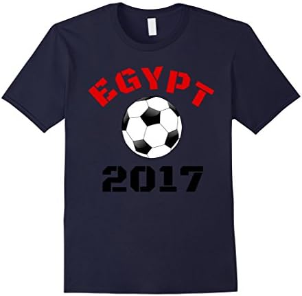 Men's Egypt 2017 Soccer Jersey Gift T-Shirt Medium Navy