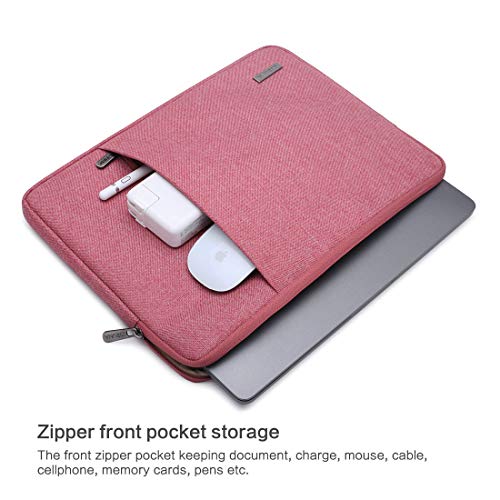 KIZUNA 10 Inch Laptop Sleeve Case Tablet Pouch Computer Bag for 9.7" 10.5" 11" iPad Pro/10.5" iPad Air/10 Surface Go/10.5" Samsung Galaxy Tab/10.8" Huawei MediaPad M5 Pro/Lenovo Smart P10, Pink - Thumbnail 2