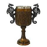 Pacific Giftware Double Dragon Drinking Chalice