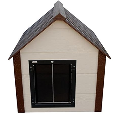 dog house with locking door