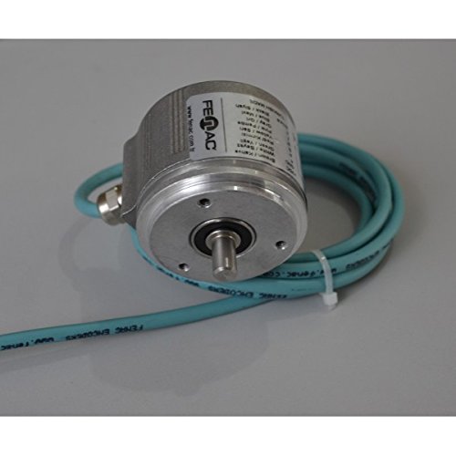 Fenac FNC 58S 10630V100-R2 Incremental Encoder 58mm Body Diameter, Servo Flange, 10mm Solid Shaft, 6 Channel, 5-30V in/Out, 100PPR, 2m Cable: Amazon.com: ...