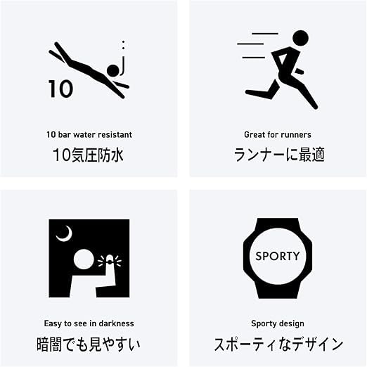 CASIO LWS-1200H Sports Gear, Cheap Casio Running, Jogging, Sports, 60 Lap Memory, Waterproof, Lightweight (White/Blue) [Parallel Import]