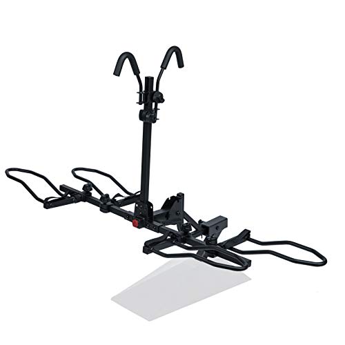 KAC K1 1.25” Hitch Mounted Rack 2Bike Platform Style Carrier for