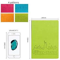 SINOBAND Colorful PU Leather Notebook, Travel