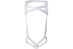 JOCKMAIL Men's Harness Jockstrap Leotard Seamless Sexy Underwear Bodysuit One-Piece Jumpsuit Suspender Jockstrap