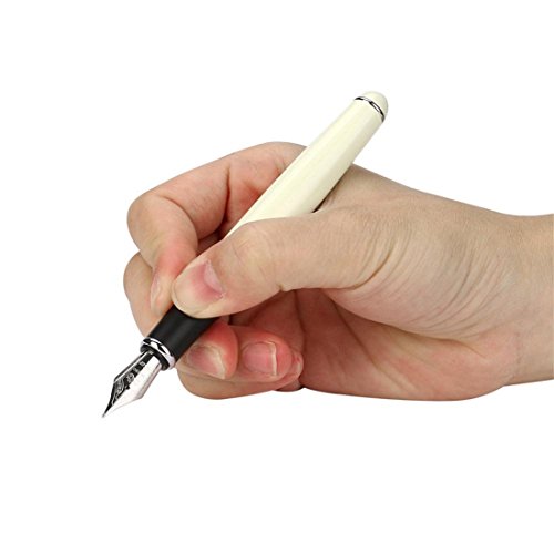 JinHao X750 Fountain Pen Matte Frosted Deluxe Black Extra Fine Nib (E)