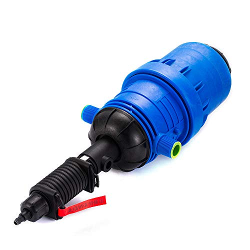 0.2% -2% Water Powered Flow Dosing Pump Hydraulic Chemical Fertilizer Injector Proportioning Dispenser Liquid Diluent Doser Proportioner for Drip Irrigation Mixer Hose Livestock Farm (0.2%:2% 4â„ƒ-30â„ƒ)