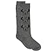 Disney Minnie Mouse Womens 2 pack Socks (9-11 (Shoe: 4-10), Knee High Grey/White)