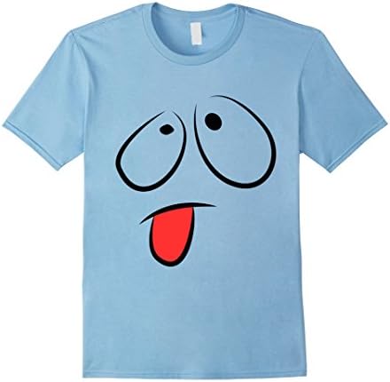Mens Cute Emoji Sticker Shirt for Girls, Teens, Men &amp; Women Small Baby Blue