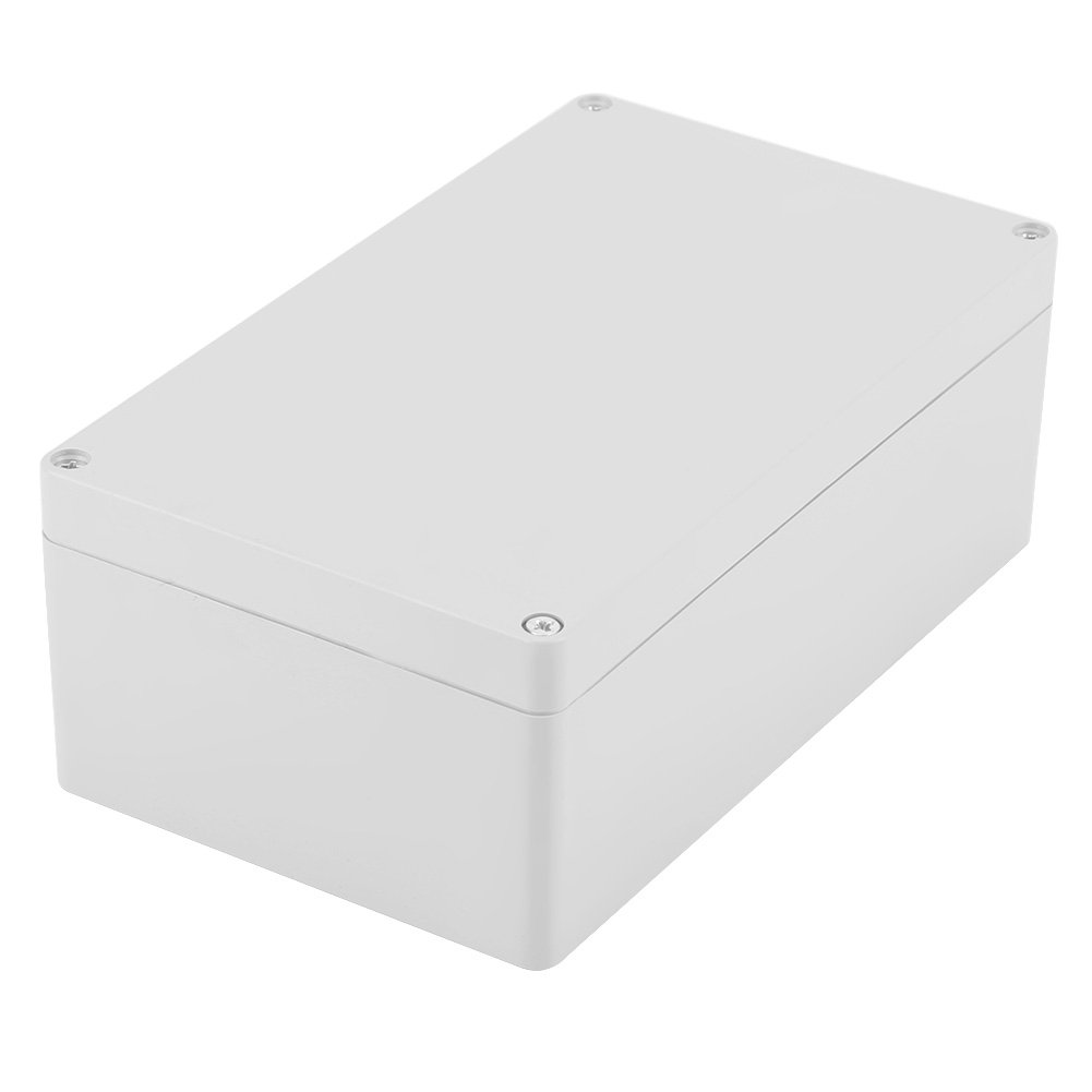 White Junction Box, ABS IP65 Waterproof Universal Electrical Boxes Project Enclosure Indoor Outdoor Wiring Connection Box (7.87x4.72x2.95 inch)