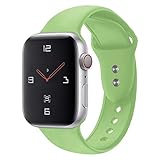 YOUKEX Sport Band Compatible with Watch 38mm 40mm 42mm 44mm,Soft Silicone Strap Replacement Wristbands Compatible with Watch Sport Series 4 Series 3 Series 2 Series 1 Edition