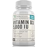 Gaia Sciences Vitamin D3 5,000 IU in Cold-Pressed Organic Olive Oil, GMO-Free, High Potency Softgels, 360 ct.