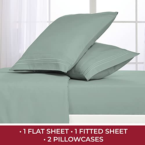 Mellanni Queen Sheet Set 4 Piece Iconic Collection Bedding Sheets