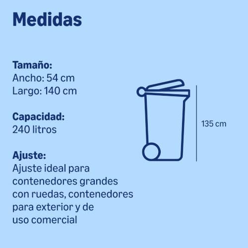 Bolsa para Cubo de Basura (Boca Plana) 30 x 240 litros