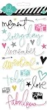 Heidi Swapp Chipboard Moments Stickers, Bright