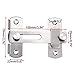 Sumnacon Stainless Steel Safety Door Latches, Solid Gate Latches/Lock for Pet Gate,Cabinet Furniture, Window, Brushed Finish (2 Pack)