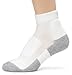 Thorlos Women's LWMXW Thin Cushion Walking Ankle Socks, White/Platinum, Medium